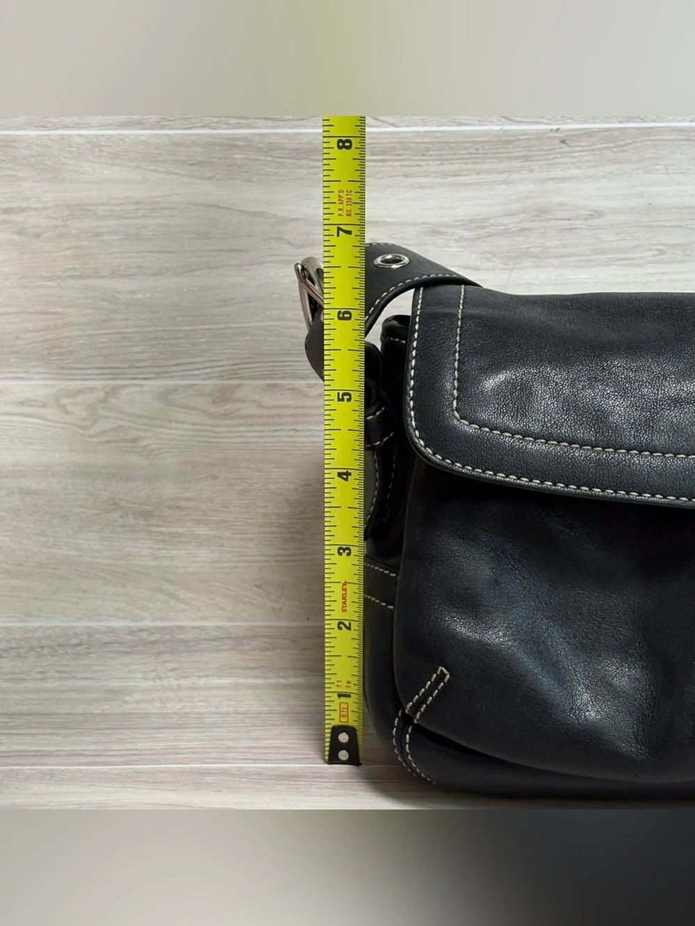 VTG Coach Y2K Soho Small Pocket Slap Black Leather Buckle Shoulder Bag